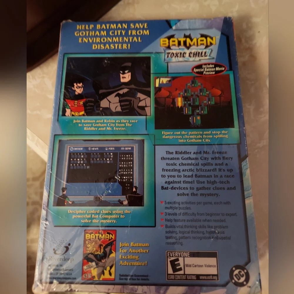 Batman Cd Rom Toxic Chill New & Sealed 2003